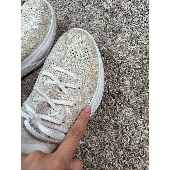 SOREL Women's 7 Explorer Blitz Stride Lace Sneakers Cream Knit Mesh Athletic Gym - Picture 9 of 14